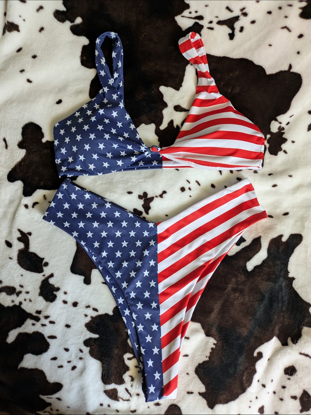 Patriotic Stars & Stripes Bikini - Red, White & Blue
